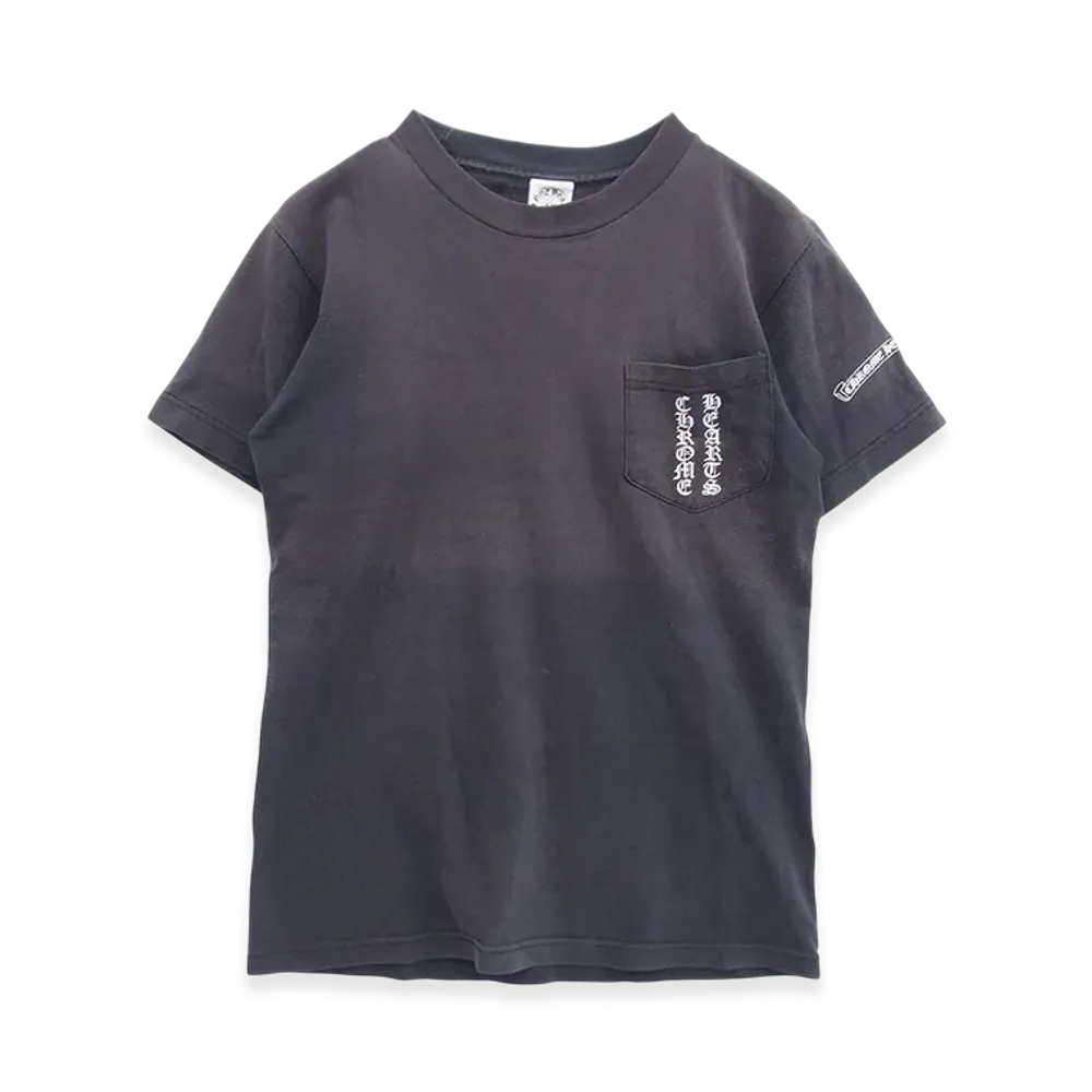 Chrome Hearts Scroll Label Logo T-Shirt "Dark Navy"