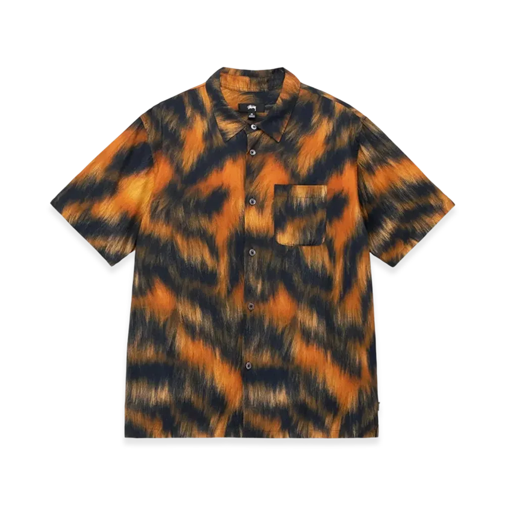 Stussy Fur Print Shirt "Tiger"