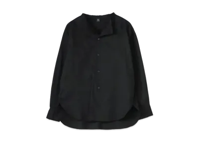 Yohji Yamamoto Y's C/ THIN TWILL CUTTING OUT COLLAR BLOUSE "Black"