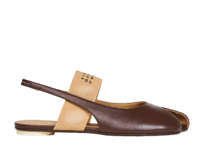 MM6 Maison Margiela Women's Anatomic Numeric Slingback "Brown"