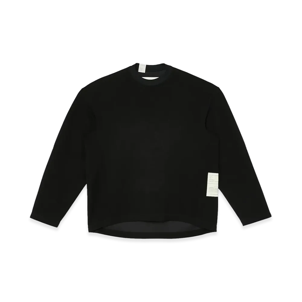 N.HOOLYWOOD TEST PRODUCT EXCHANGE SERVICE Panelled Long Sleeve T-Shirt "Black"