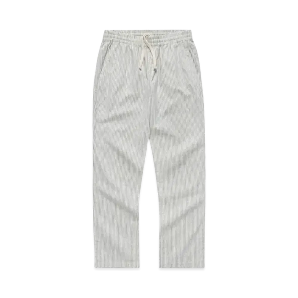 JJJJound Striped Flannel Weekend Pant "Off White/Charcoal"