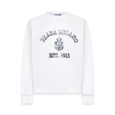 PRADA Women's Print Sweatshirt "White"