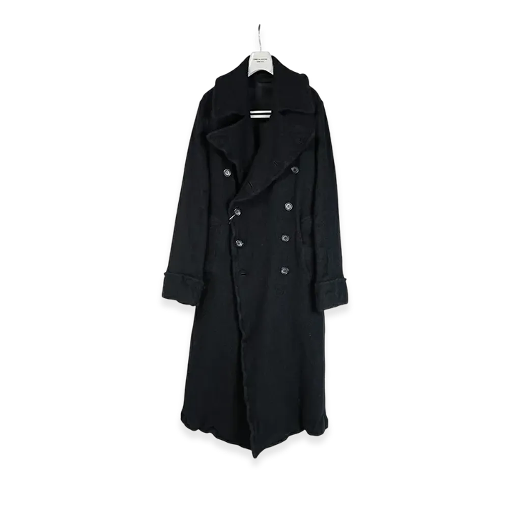 COMME des GARCONS HOMME PLUS Milled Trench Long Coat "Black"