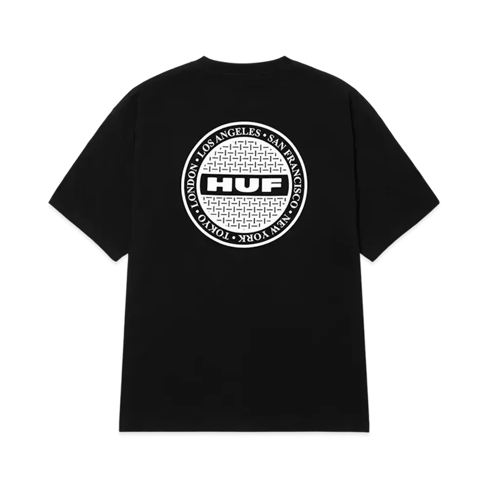 HUF Summer 25 Manhole Tee "Black"