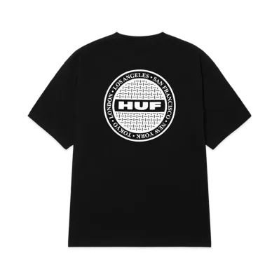 HUF Summer 25 Manhole Tee "Black"