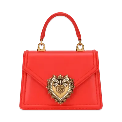 Dolce&Gabbana Devotion Bag Small Smooth Calfskin "Orange"