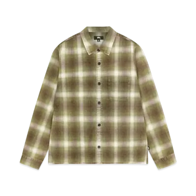 Stussy Rocco Flannel Plaid Shirt "Green"
