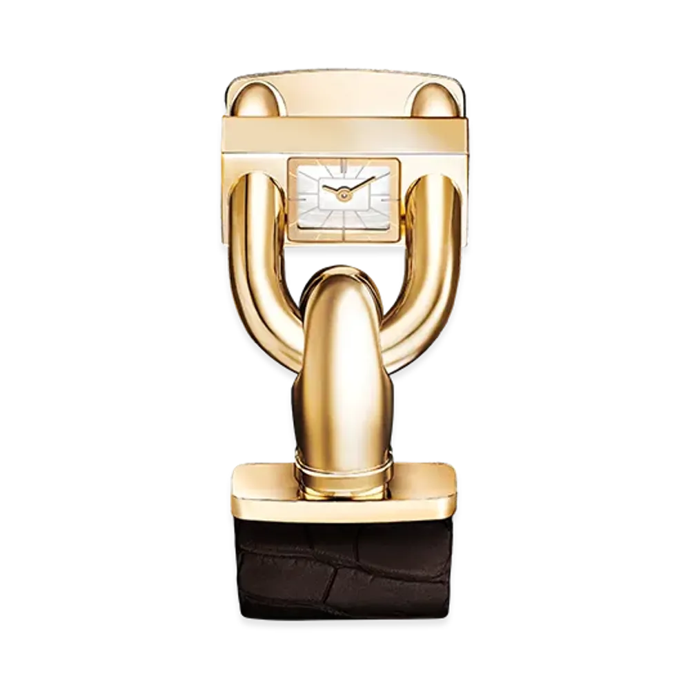 Van Cleef & Arpels Cadenas watch "18K Yellow gold/Mother-of-pearl"