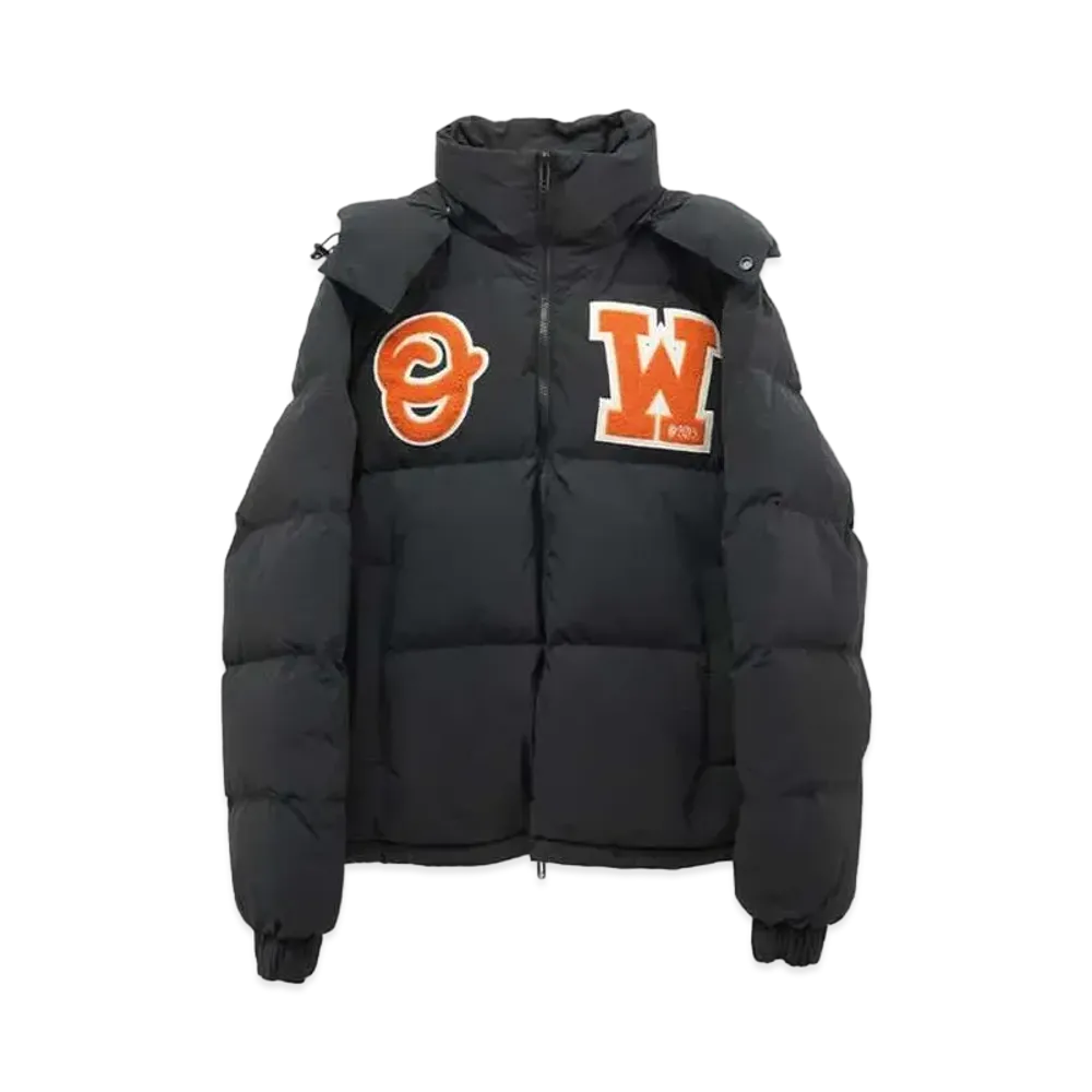 OFF-WHITE c/o Virgil Abloh MENS OW PATCH PUFFER "Black"