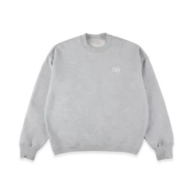 WIND AND SEA Cozy Crewneck Sweatshirt "Heather Gray"