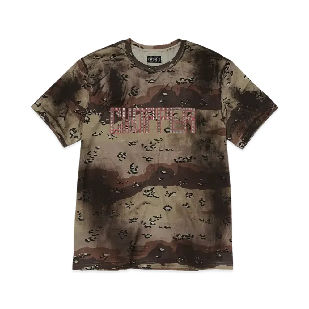 THUG CLUB Camoflage Chopper T-Shirt "Beige"