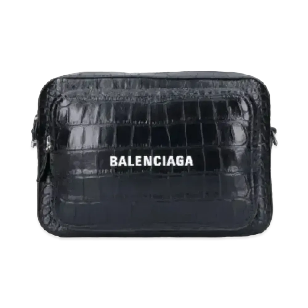 BALENCIAGA Leather Crossbody Bag "Black"