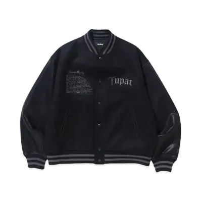 XLARGE x 2Pac Varsity Jacket "Black"