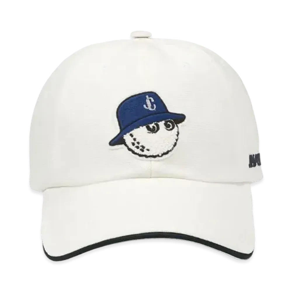 Jimmy Choo x Malbon Golf Embroidered Cotton Cap "Latte"