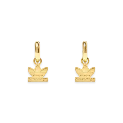 adidas BALENCIAGA Trefoil Earrings "Gold"
