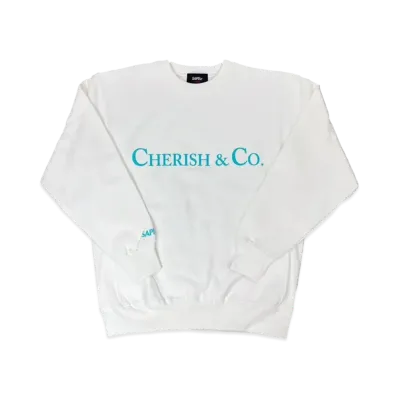SAPEur Cherish&co Crewneck Sweat "White"