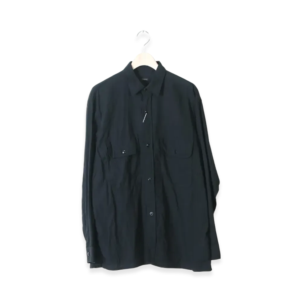 COMOLI Betashan CPO Shirt "Black"
