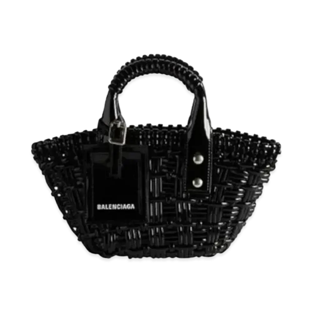 BALENCIAGA Women's Bistro XXS Basket With Strap "Black"
