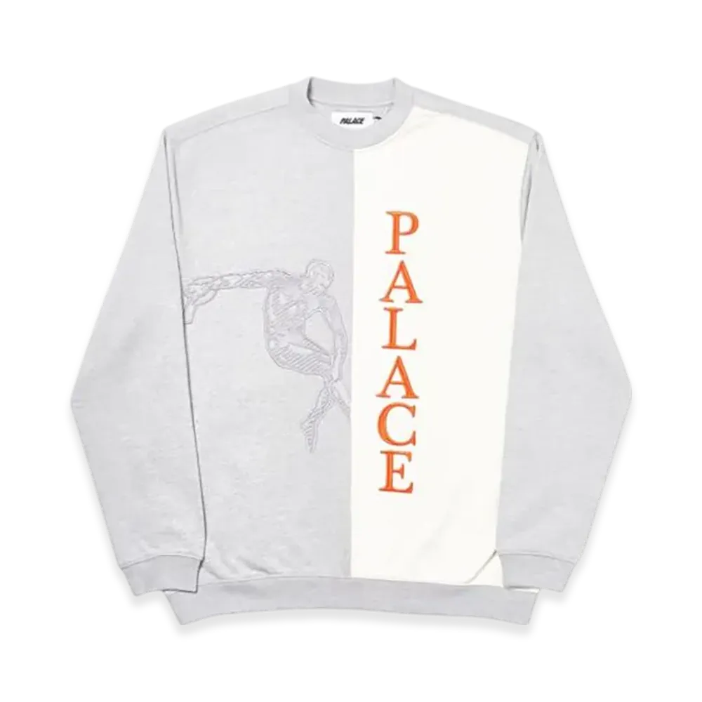 PALACE Discuss Crew "Grey Marl"