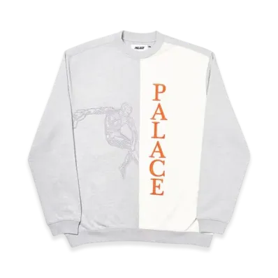 PALACE Discuss Crew "Grey Marl"