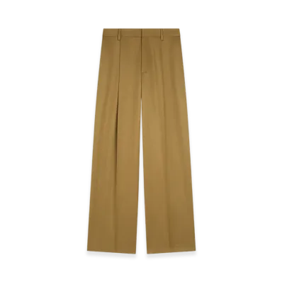 DRIES VAN NOTEN Women's Tailored Wool Pants "Umber"