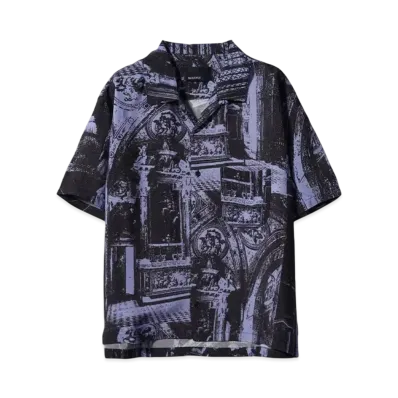 RASSVET MEN RAY SS SHIRT WOVEN "PRINT"