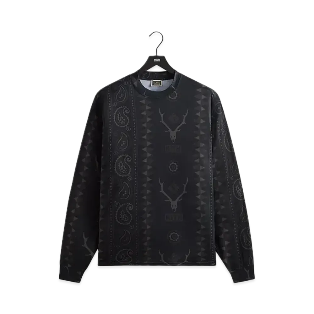 Kith x South2 West8 for Columbia Paisley Stripe Terminal Tackle Long Sleeve "Black"