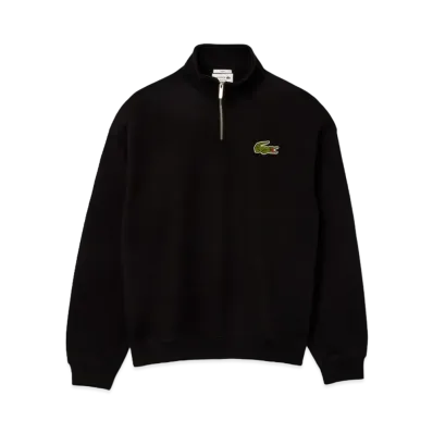 LACOSTE Half Zip Stand Up Collar Sweat "Black"