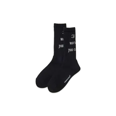 UNDERCOVER Jacquard Rib Socks "Black"
