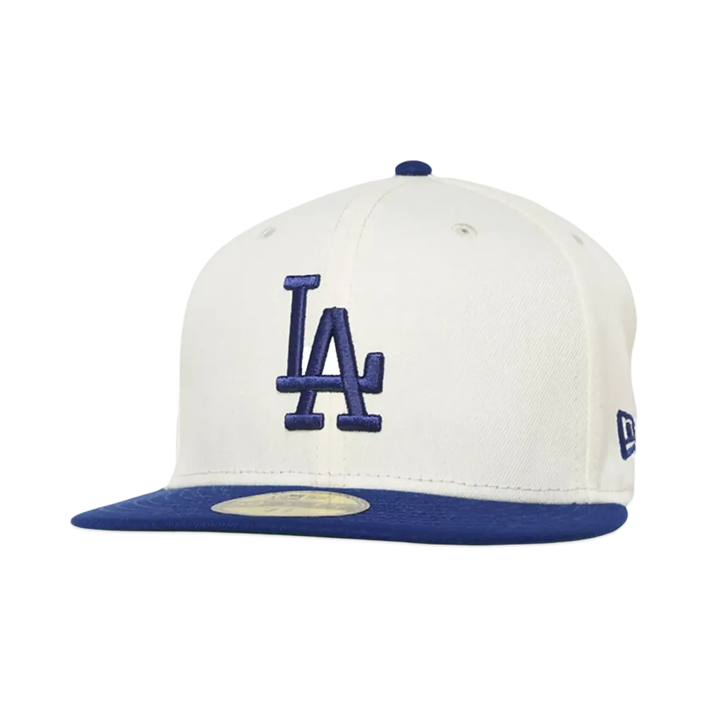 NEW ERA 59FIFTY MLBCO 80S 2TONE Los Angeles Dodgers "CHROME/DARK ROYAL"