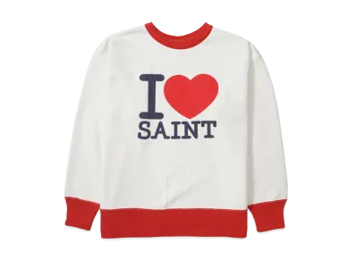 Saint Mxxxxxx Crew Neck Sweat I Love Saint "White"