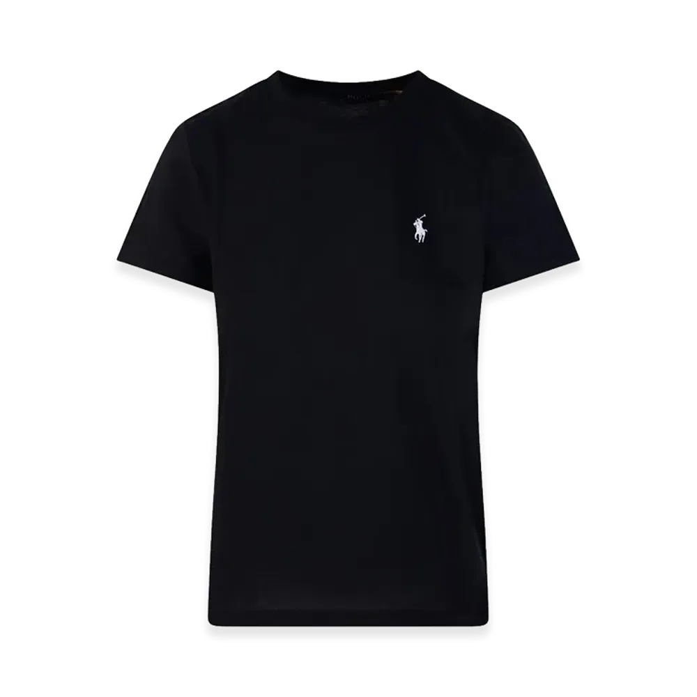 Ralph Lauren Women's Crew-Neck T-Shirt With Logo "Black"