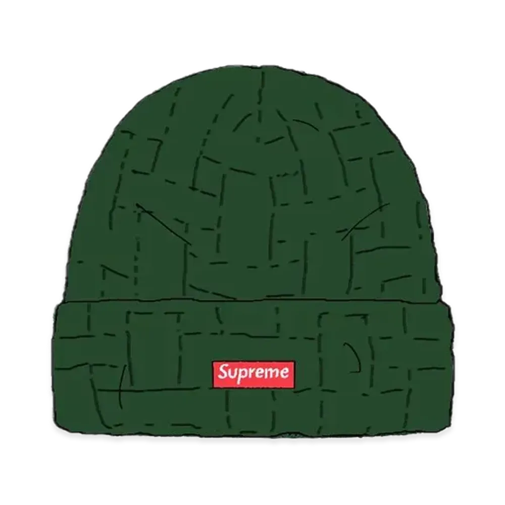Supreme Basket Weave Beanie "Green"