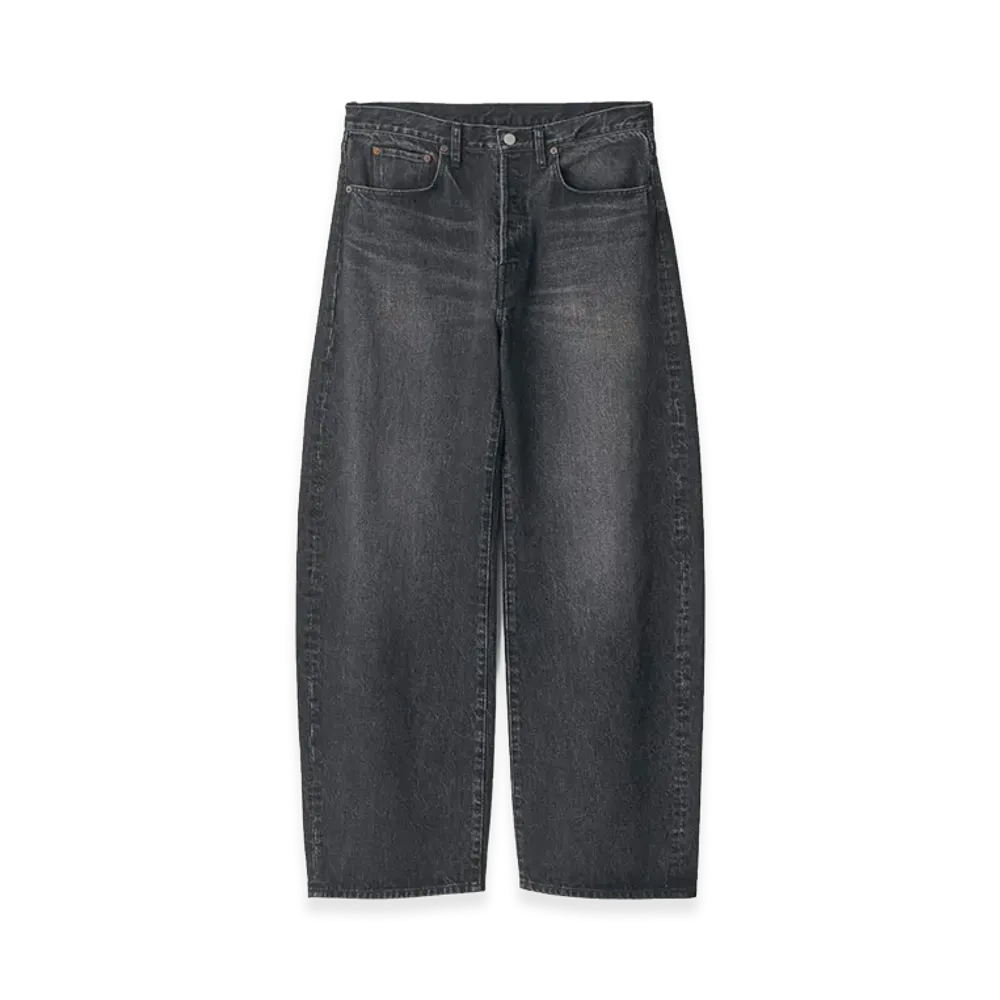 ssstein Round Denim Pants "Black"