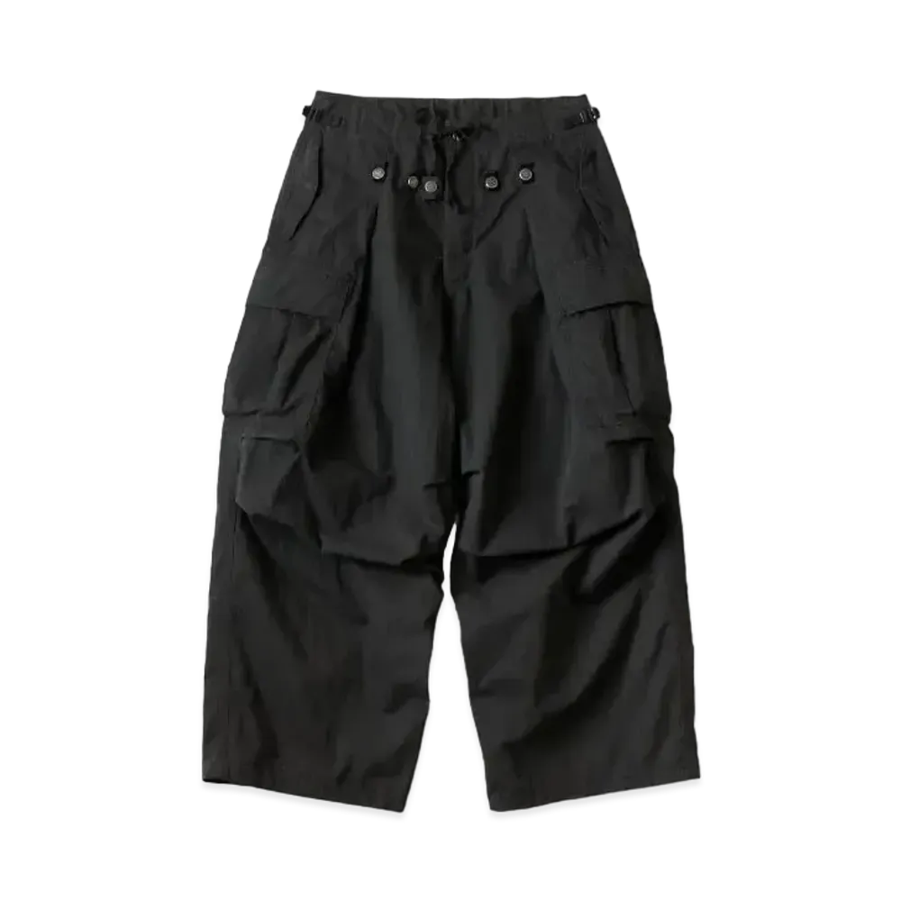 KAPITAL Ripstop Jumbo Cargo Pants "Black"
