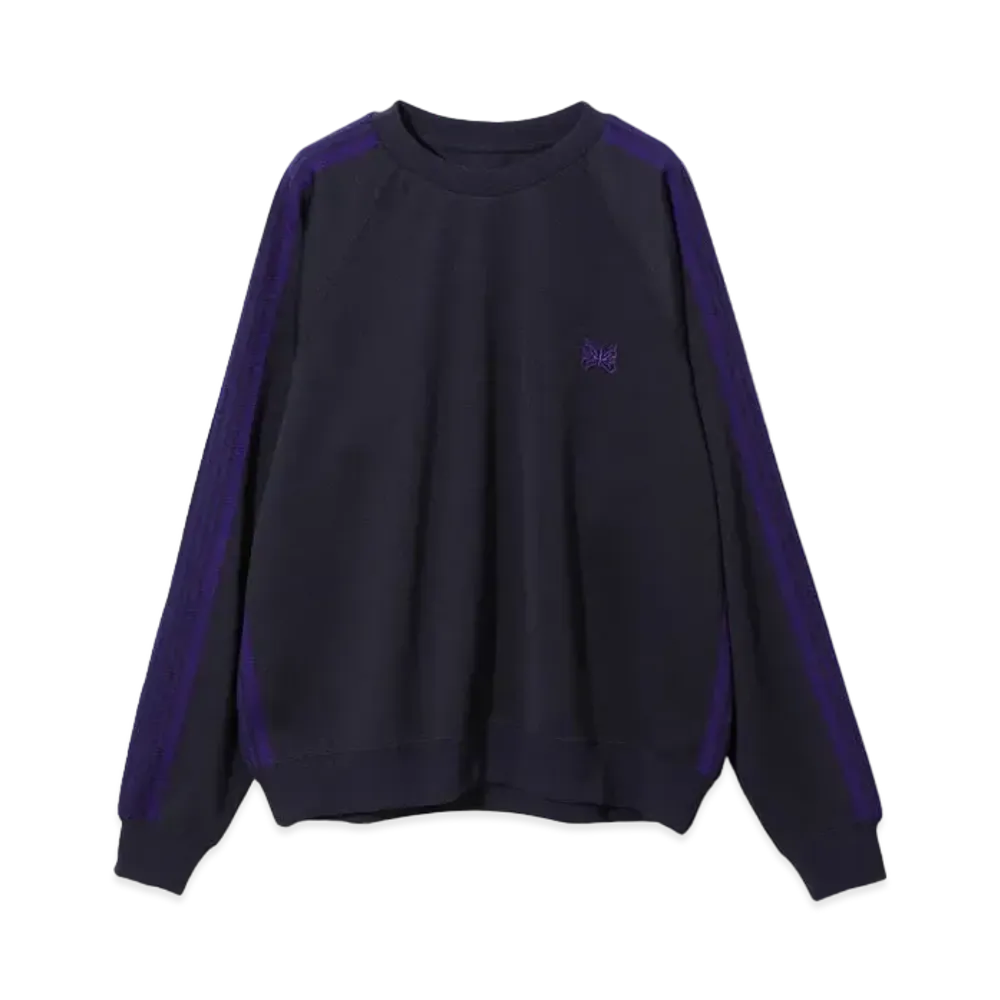 Needles Track Crew Neck Shirt - Poly Smooth "Navy"