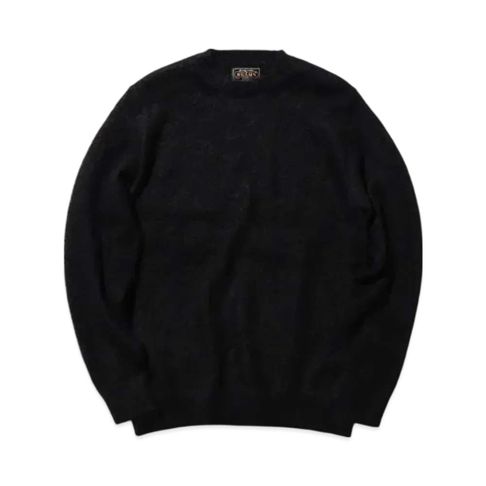 BEAMS Crew Stretch Mohair "Black"