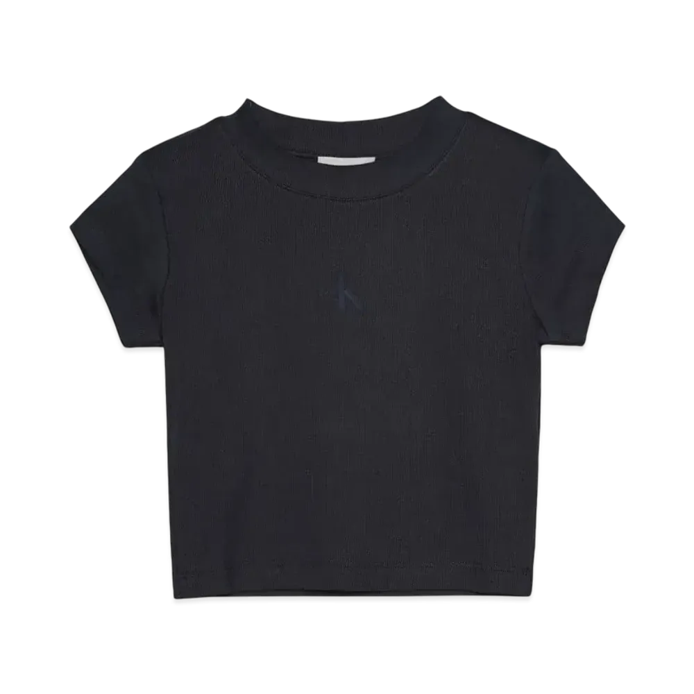 Calvin Klein Jeans A- MONOGRAM BABY TEE "Ebony"