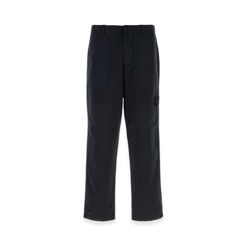 Stone Island Midnight Blue Cotton Blend Pant "Blue"