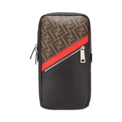 FENDI Belt Bag Fabric "Brown"