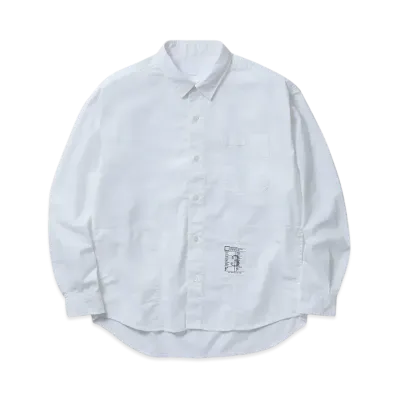 NEIGHBORHOOD BW . Plain Shirt LS "White"