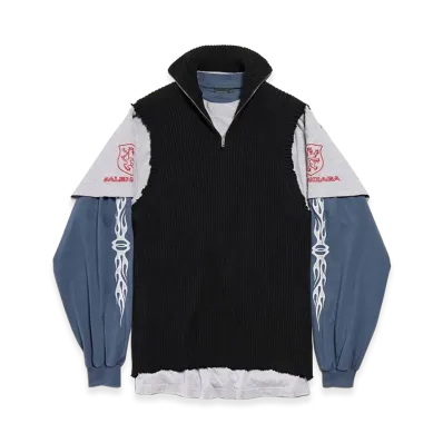 BALENCIAGA Hybrid Sweater "Black/Multicolor"