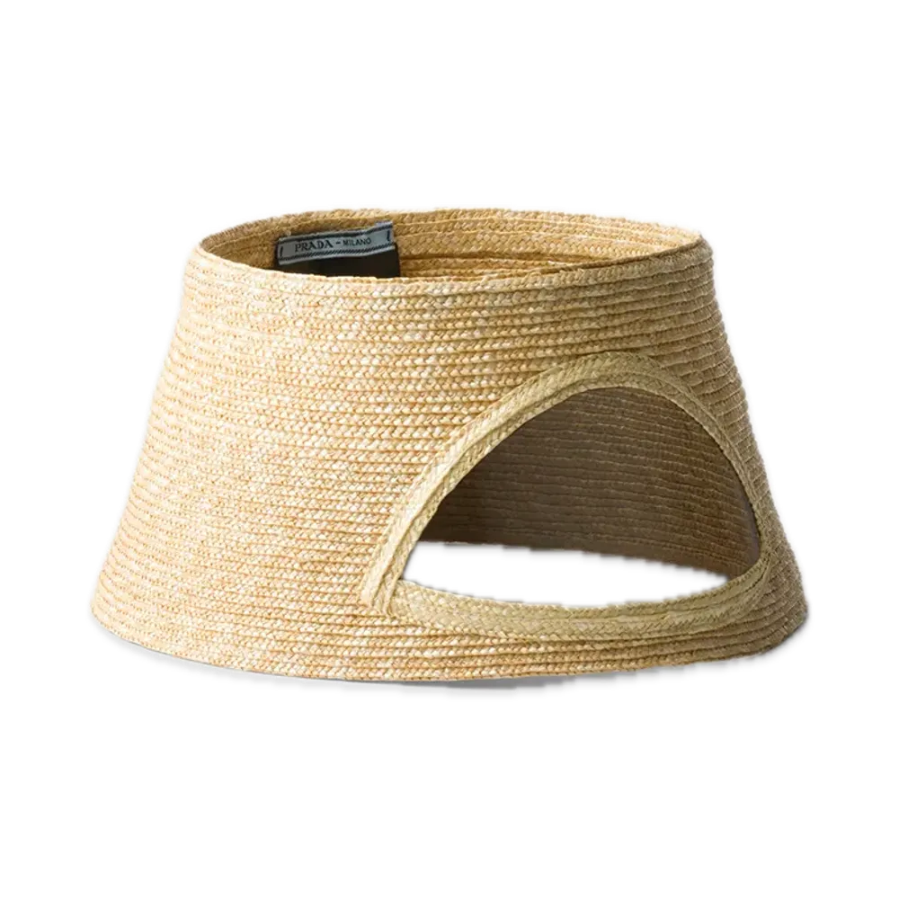 PRADA Straw Visor "Natural"