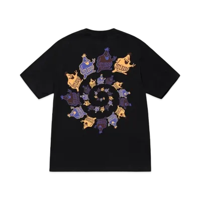 Stussy Mr. Blob Spiral Tee "Black"