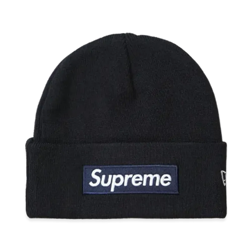 Supreme x NEW ERA Box Logo Beanie (25FW) "Navy"