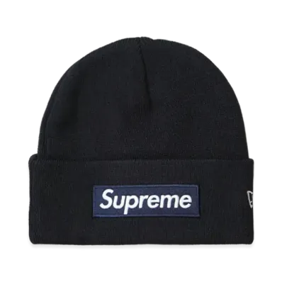 Supreme x NEW ERA Box Logo Beanie (25FW) "Navy"