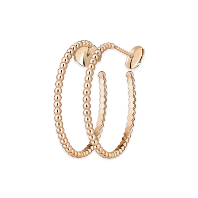 Van Cleef & Arpels Perlee gold pearls hoop earrings small model "18K Rose gold"