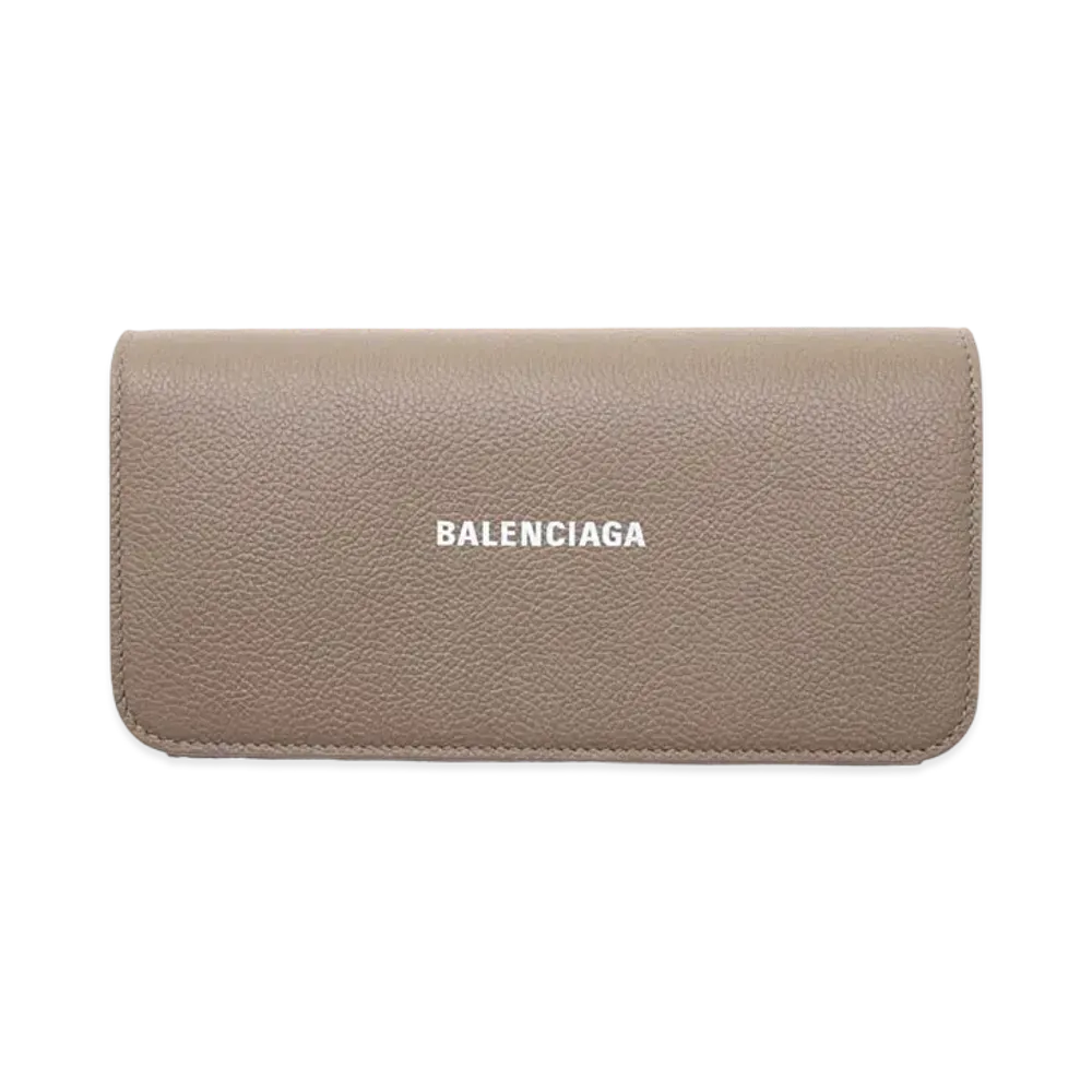 BALENCIAGA Cash Thin Money Wallet "Beige"