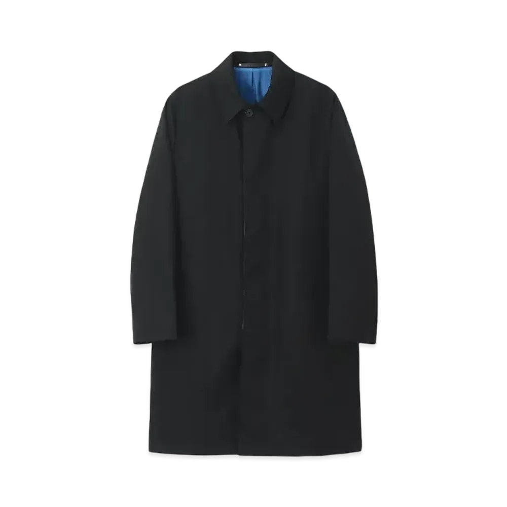 Paul Smith Vintage Wrinkle Stainless Steel Collar Coat "Black"